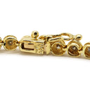 ノンブランド NON BRAND テニスブレスレット イエローゴールド K18YG ダイヤモンド ブレスレット ダイヤブレス