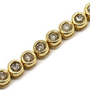 ノンブランド NON BRAND テニスブレスレット イエローゴールド K18YG ダイヤモンド ブレスレット ダイヤブレス