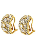 ノンブランド NON BRAND アンティーク ダイヤモンド イヤリング イエローゴールド K18YG ダイヤモンド イヤリング 750 ヴィンテージ