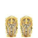 ノンブランド NON BRAND アンティーク ダイヤモンド イヤリング イエローゴールド K18YG ダイヤモンド イヤリング 750 ヴィンテージ