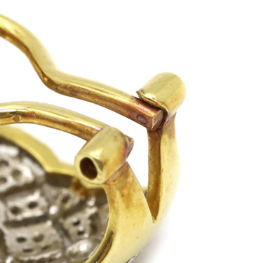 ノンブランド NON BRAND アンティーク ダイヤモンド イヤリング イエローゴールド K18YG ダイヤモンド イヤリング 750 ヴィンテージ