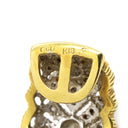 ノンブランド NON BRAND アンティーク ダイヤモンド イヤリング イエローゴールド K18YG ダイヤモンド イヤリング 750 ヴィンテージ