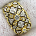 ノンブランド NON BRAND アンティーク ダイヤモンド イヤリング イエローゴールド K18YG ダイヤモンド イヤリング 750 ヴィンテージ