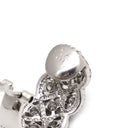 ノンブランド NON BRAND アンティーク ダイヤモンド イヤリング イエローゴールド K18WG Pt900 ダイヤモンド イヤリング K18WG×Pt900 コンビ 　ヴィンテージ