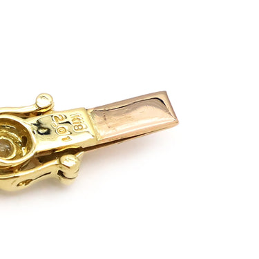 ノンブランド NON BRAND テニスブレスレット イエローゴールド K18YG ダイヤモンド ブレスレット ダイヤブレス