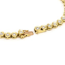 ノンブランド NON BRAND テニスブレスレット イエローゴールド K18YG ダイヤモンド ブレスレット ダイヤブレス