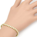 ノンブランド NON BRAND テニスブレスレット イエローゴールド K18YG ダイヤモンド ブレスレット ダイヤブレス