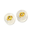 ノンブランド NON BRAND ルビー ダイヤ レッド×イエローゴールド K18YG ルビー ダイヤモンド ピアス 赤 18K 750 YG ペアシェイプカット 両耳用