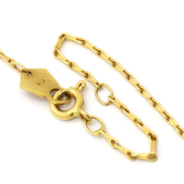 星の砂 ミニクロス ダイヤ ペンダント イエローゴールド K18YG ダイヤモンド ネックレス 750 YG 5P ダイヤモンド