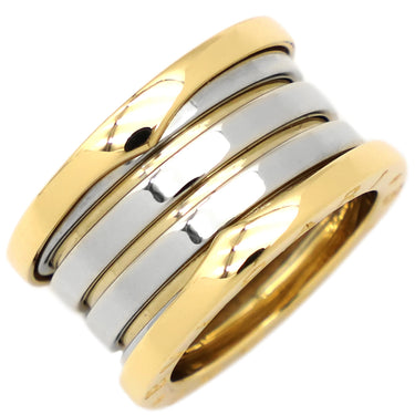 ブルガリ BVLGARI ビーゼロワン B-zero1 4バンドリング イエローゴールドXホワイトゴールド K18YG K18WG #48(JP8) リング 指輪 750YG WG K18 8号
