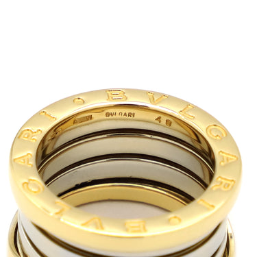 ブルガリ BVLGARI ビーゼロワン B-zero1 4バンドリング イエローゴールドXホワイトゴールド K18YG K18WG #48(JP8) リング 指輪 750YG WG K18 8号