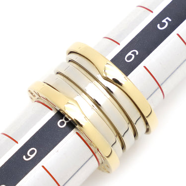ブルガリ BVLGARI ビーゼロワン B-zero1 4バンドリング イエローゴールドXホワイトゴールド K18YG K18WG #48(JP8) リング 指輪 750YG WG K18 8号