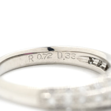 ノンブランド NON BRAND ルビー ダイヤリング プラチナシルバー Pt900 ルビー ダイヤモンド リング 指輪 レッド 赤 12号