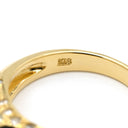 ノンブランド NON BRAND サファイア ダイヤリング イエローゴールド K18YG サファイア ダイヤモンド リング 指輪 青 12号