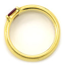 ティファニー Tiffany & Co ルビーリング イエローゴールド K18YG ルビー リング 指輪 T＆Co. AU750 8号