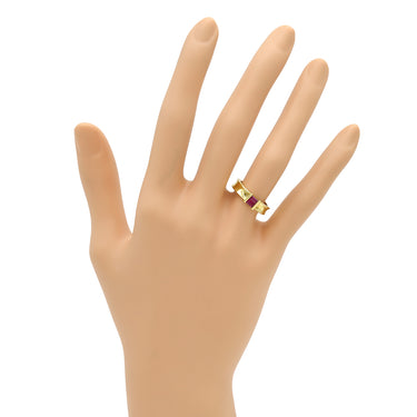 ティファニー Tiffany & Co ルビーリング イエローゴールド K18YG ルビー リング 指輪 T＆Co. AU750 8号