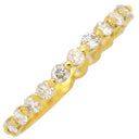 ノンブランド NON BRAND ダイヤリング イエローゴールド K18YG ダイヤモンド リング 指輪 一文字 750 18K 11号