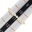 ノンブランド NON BRAND ダイヤリング イエローゴールド K18YG ダイヤモンド リング 指輪 一文字 750 18K 11号