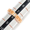 ブルガリ BVLGARI ブルガリブルガリ ダブルロゴ ピンクゴールド K18PG ダイヤモンド リング 指輪 18K 750AU 1Pダイヤモンド 7.5号