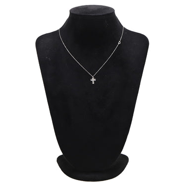 ダミアーニ DAMIANI ベルエポック ホワイトゴールド K18WG ダイヤモンド ネックレス ペンダント Au750 18金 ダイヤ クロス 十字架