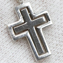 ダミアーニ DAMIANI ベルエポック ホワイトゴールド K18WG ダイヤモンド ネックレス ペンダント Au750 18金 ダイヤ クロス 十字架