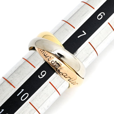 カルティエ Cartier トリニティクラシック ホワイトゴールド×イエローゴールド×ピンクゴールド K18WG K18YG K18PG #48(JP8) リング 指輪 3連 3カラー 18K 750 8号