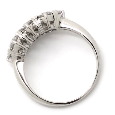 ノンブランド NON BRAND ダイヤリング プラチナシルバー Pt850 ダイヤモンド リング 指輪 10P 10粒 11号