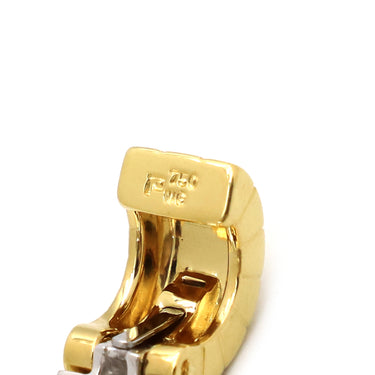 ノンブランド NON BRAND ダイヤモンド イヤリング ホワイトゴールドXイエローゴールド K18YG K18WG ダイヤモンド イヤリング 750 クリップ 2WAY