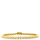 ノンブランド NON BRAND テニスブレスレット イエローゴールド K18YG ダイヤモンド ブレスレット ダイヤブレス