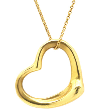 ティファニー Tiffany & Co オープンハート イエローゴールド K18YG ネックレス 750YG エルサペレッティ