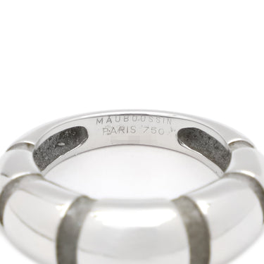 モーブッサン MAUBOUSSIN ホワイトゴールド K18WG リング 指輪 750 18K 18金 10号