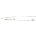 ノンブランド NON BRAND ダイヤ ロングネックレス ホワイトゴールド K18WG ダイヤモンド ネックレス 13P