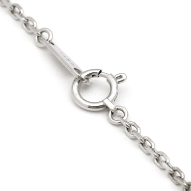 ノンブランド NON BRAND ダイヤ ロングネックレス ホワイトゴールド K18WG ダイヤモンド ネックレス 13P