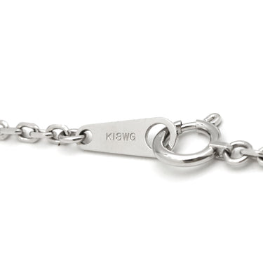 ノンブランド NON BRAND ダイヤ ロングネックレス ホワイトゴールド K18WG ダイヤモンド ネックレス 13P