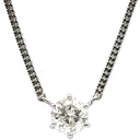 ノンブランド NON BRAND ダイヤペンダント プラチナシルバー Pt850 ダイヤモンド ネックレス 1P 1粒