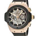 腕時計 ウブロ HUBLOT キングパワー ウニコ 701.OQ.0180.RX 自動巻き メンズ K18キングゴールド×カーボン ブラック