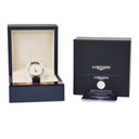腕時計 ロンジン LONGINES フラッグシップ ヘリテージ ムーンフェイズ L4.815.4.78.2 自動巻き メンズ シルバー アイボリー バー　