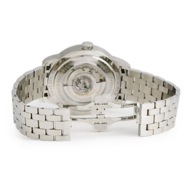 腕時計 モンブラン Montblanc ヘリテイジ スピリット オルビス テラルム 112309 自動巻き メンズ 新品同様 ブルー ヘリテージ