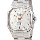 腕時計 グラスヒュッテ オリジナル GLASHUTTE ORIGINAL セブンティーズ パノラマデイト 2-39-47-11-12-14 自動巻き メンズ シルバー スクエア