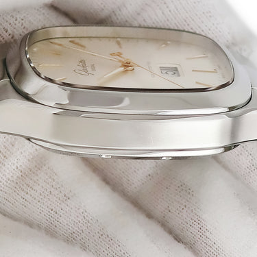 腕時計 グラスヒュッテ オリジナル GLASHUTTE ORIGINAL セブンティーズ パノラマデイト 2-39-47-11-12-14 自動巻き メンズ シルバー スクエア