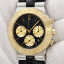 腕時計 ブルガリ BVLGARI ディアゴノ スポーツ クロノグラフ CH35SG クオーツ メンズ K18YG×SS コンビ ブラック デイト