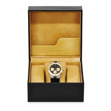 腕時計 ブルガリ BVLGARI ディアゴノ スポーツ クロノグラフ CH35SG クオーツ メンズ K18YG×SS コンビ ブラック デイト