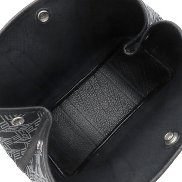 エルメス HERMES ガーデンパーティーTPM ネイビー×ブラック トワルソーアッシュ レザー トートバッグ シルバー金具 黒 紺