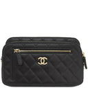 シャネル CHANEL マトラッセ AP3738 ブラック ラムスキン チェーンウォレット ゴールド金具 黒 斜め掛け チェーンショルダー ココマーク