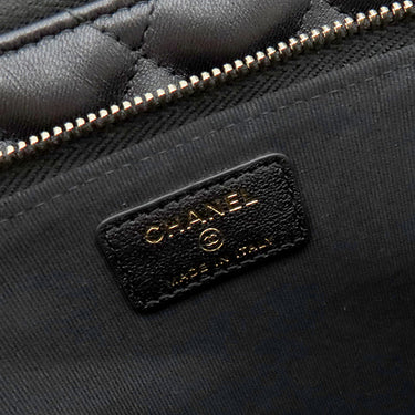 シャネル CHANEL マトラッセ AP3738 ブラック ラムスキン チェーンウォレット ゴールド金具 黒 斜め掛け チェーンショルダー ココマーク