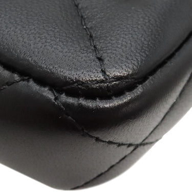 シャネル CHANEL マトラッセ AP3738 ブラック ラムスキン チェーンウォレット ゴールド金具 黒 斜め掛け チェーンショルダー ココマーク