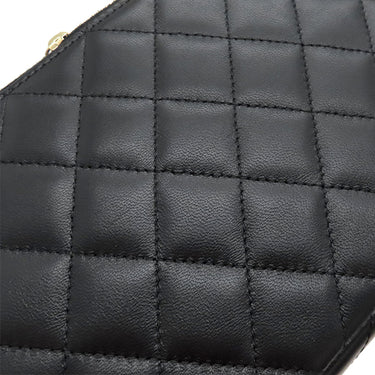 シャネル CHANEL マトラッセ AP3738 ブラック ラムスキン チェーンウォレット ゴールド金具 黒 斜め掛け チェーンショルダー ココマーク