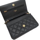 シャネル CHANEL マトラッセ AP0250 ブラック キャビアスキン チェーンウォレット ゴールド金具 黒 斜め掛け チェーンショルダー