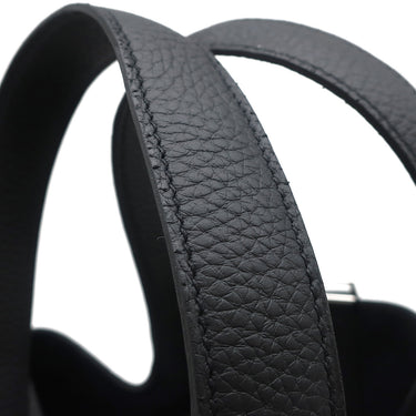 エルメス HERMES ピコタンロックMM ブラック トリヨンクレマンス ハンドバッグ シルバー金具 新品 未使用 黒