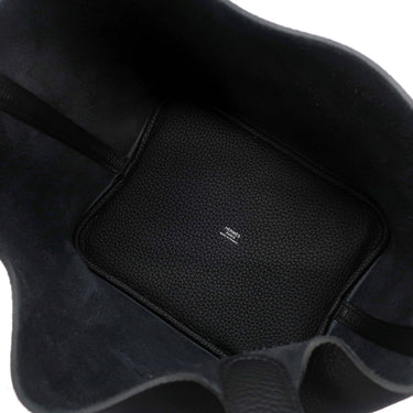 エルメス HERMES ピコタンロックMM ブラック トリヨンクレマンス ハンドバッグ シルバー金具 新品 未使用 黒